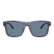 Emporio Armani Polariserade Blå Solglasögon Kuddform Blue, Unisex