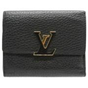 Louis Vuitton Vintage Pre-owned Laeder plnbcker Black, Dam