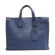 Fendi Vintage Pre-owned Laeder handvskor Blue, Dam