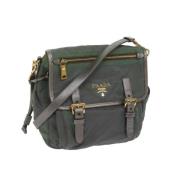 Prada Vintage Pre-owned Nylon prada-vskor Green, Dam