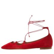 Carolina Herrera Pre-owned Pre-owned Mocka lgskor Red, Dam