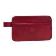 Gucci Vintage Pre-owned Laeder kuvertvskor Red, Dam