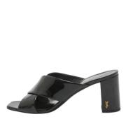 Yves Saint Laurent Vintage Pre-owned Laeder sandaler Black, Dam