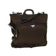 Prada Vintage Pre-owned Nylon prada-vskor Brown, Dam