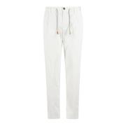 Eleventy Regimental Jogger Byxor White, Herr