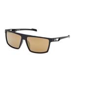 Adidas Matte Black/Light Brown Sunglasses Black, Unisex