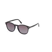 Tom Ford Gradient Smoke Shiny Black Solglasögon Black, Unisex