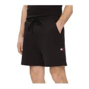 Tommy Jeans Sport Patch Logo Shorts Black, Herr
