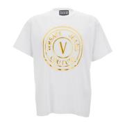 Versace Jeans Couture Vita T-shirts och Polos White, Herr