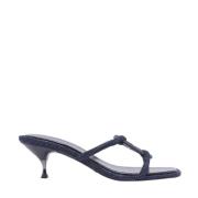 Tory Burch Geo Bombe Låg Klack Sandal Blue, Dam