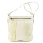 Burberry Vintage Pre-owned Laeder axelremsvskor White, Dam