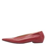 Bottega Veneta Vintage Pre-owned Tyg lgskor Red, Dam