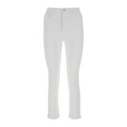 7 For All Mankind Slim Fit Jeans - Mörkblå White, Dam