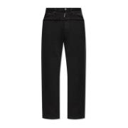 Dsquared2 Sweatpants tillverkade av kombinerade material Black, Herr