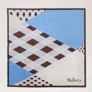 Mulberry Färgblock Kvadrat Sjal, Ebony & White Multicolor, Unisex