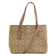 Coach Pre-owned Pre-owned Canvas handvskor Brown, Dam