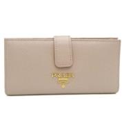 Prada Vintage Pre-owned Laeder plnbcker Beige, Dam