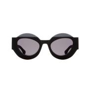 Kuboraum Designer Ovala Solglasögon Maske X22 Black, Unisex