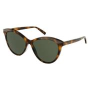 Saint Laurent Grön Havana Solglasögon SL 456-002 Brown, Dam