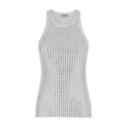 The Attico Vit Tanktop med Strassdekoration White, Dam