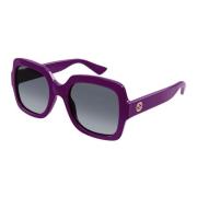 Gucci Fyrkantiga solglasögon - Trendy Urban Style Purple, Unisex