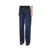 Guess Slim Fit Blå Denim Byxor Blue, Dam