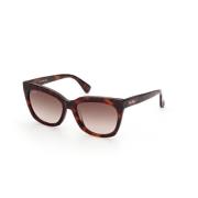 Max Mara Logo3 Solglasögon Gradient Brun Guldram Brown, Dam