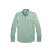 Polo Ralph Lauren Piqué Bomull Polo Skjorta Green, Herr