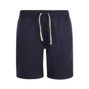 Ralph Lauren Navy Bomullsblandning Shorts med Polo Pony Motif Blue, He...