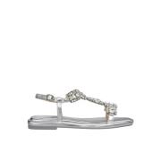 Alma EN Pena Fyrkantig Tå Rhinestone Sandal Gray, Dam