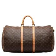 Louis Vuitton Vintage Pre-owned Canvas handvskor Brown, Dam