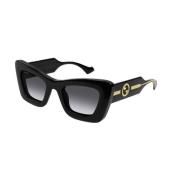 Gucci Svart Grå Solglasögon Gg1552S Black, Dam
