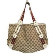 Gucci Vintage Pre-owned Canvas gucci-vskor Beige, Dam