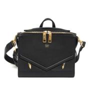 Fendi Vintage Pre-owned Laeder axelremsvskor Black, Dam