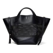 Proenza Schouler Perforerad Läder Chelsea Tote Väska Black, Dam