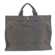 Hermès Vintage Pre-owned Canvas totevskor Gray, Dam