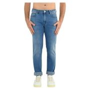 Re-Hash Slim Fit Bomullbyxor Blue, Herr