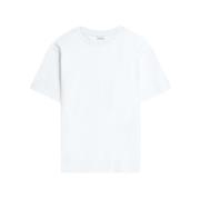 Dries Van Noten Vit Bomull T-shirt med Crew Neck White, Herr