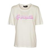 Dsquared2 Vita T-shirts och Polos White, Dam