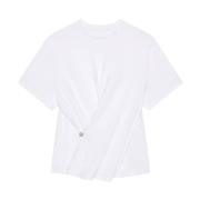 Givenchy Stilren Cross Over T-Shirt White, Dam