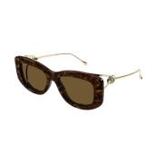 Gucci Brun Havana Solglasögon Gg1566S Brown, Dam