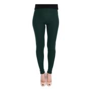 Dolce & Gabbana Grön Cashmere Hög Midja Strumpbyxor Green, Dam