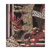 Aigner Silk Animal Print Halsduk Multicolor, Dam