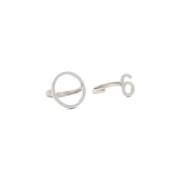 Maison Margiela Silver Logo Ringar Sett Mässing Italien Gray, Dam