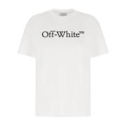 Off White Casual Bomull T-shirt White, Dam
