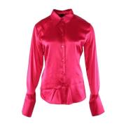 Pinko Silk Blend Rosa Blus Pink, Herr