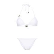 Dolce & Gabbana Triangle Tanga Bikini Underdel White, Dam