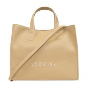 Marni ‘Museo’ shopper väska Beige, Dam