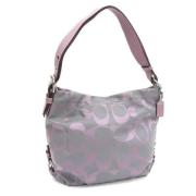 Coach Pre-owned Pre-owned Canvas axelremsvskor Gray, Dam