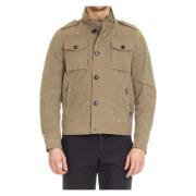 Moorer Vattenavvisande Bomulls Jacka Beige, Herr